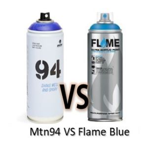 spray mtn94 vs flame blue