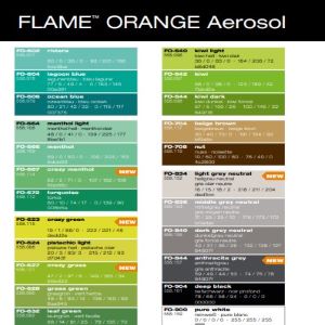 descarga carta colores flame orange