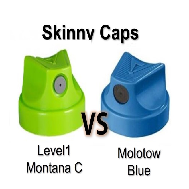 Level1 cap vs Molotow Blue cap