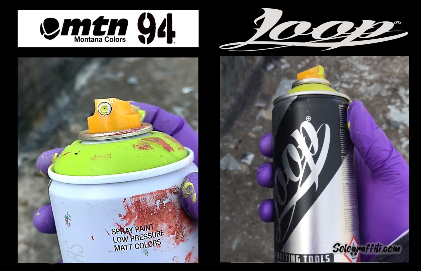 mtn94 vs Loop graffiti spray 