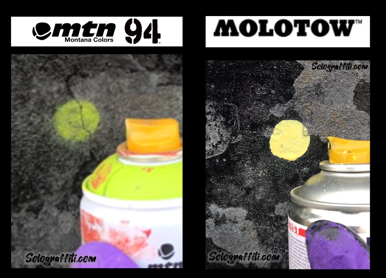 mtn94 vs Molotow graffiti spray 